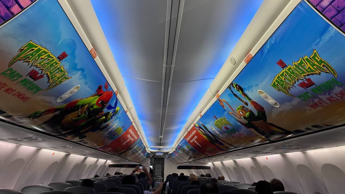 Avião temático de 'Tartarugas Ninja' estreia em BH; veja imagens