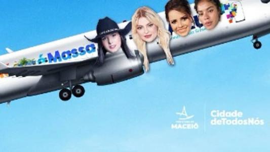 Avião mostra Ana Castela, Luísa Sonza, Sandy e Bella Campos - recém-solteiras - indo para Maceió