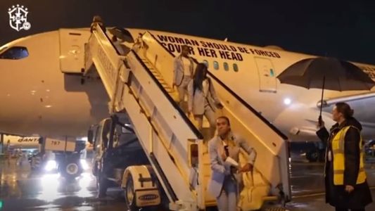 Avião que levou a Seleção Brasileira até Brisbane