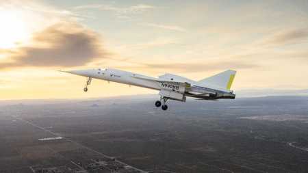 Foto mostra avião supersônico XB-1