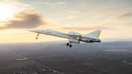 Foto mostra avião supersônico XB-1