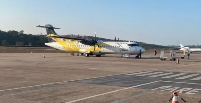 Avião da Voepass apresenta falha e retorna para o Aeroporto Regional do Vale do Aço