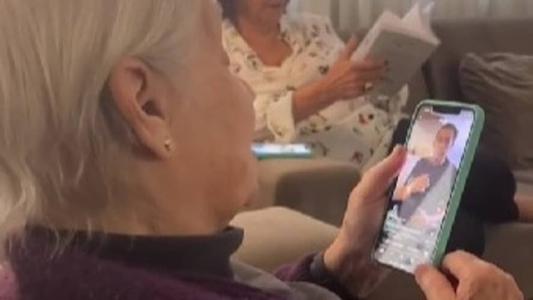 Avó de Julia, Marina 'conversou' com Faustão e vídeo viralizou nas redes sociais