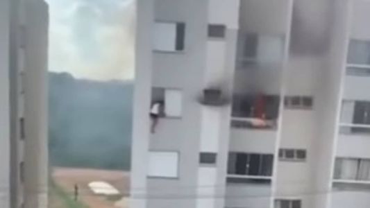 Avós precisaram pular a janela para fugir do incêndio
