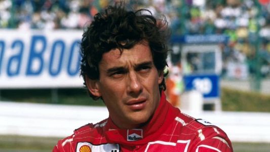 Ayrton Senna com o macacão da McLaren