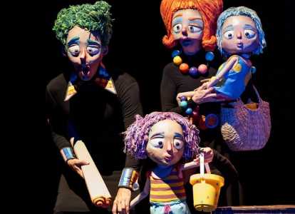 Personagens da peça teatral 'Azul'