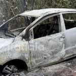 Carro que pode ter sido usado por assassinos no Cirilo é encontrado incendiado na zona rural de Dionísio