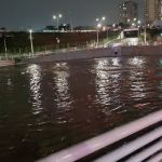 Avenida Vilarinho é bloqueada por risco de alagamento 