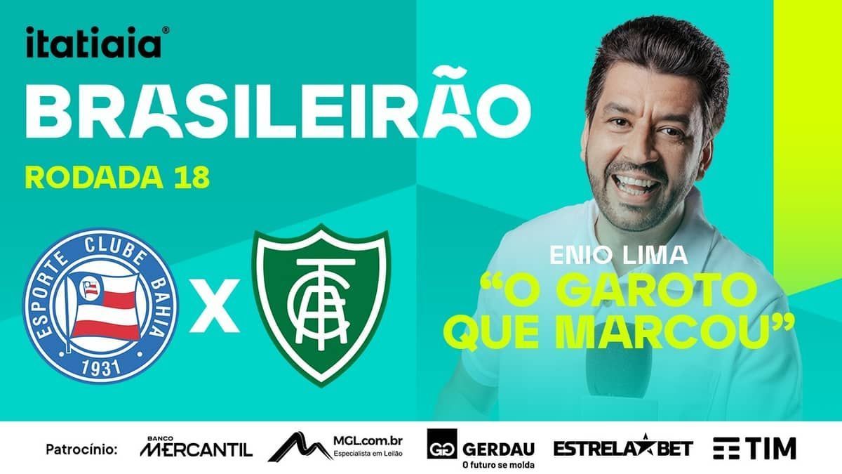 Bahia x América: assista, ao vivo, à transmissão da Itatiaia