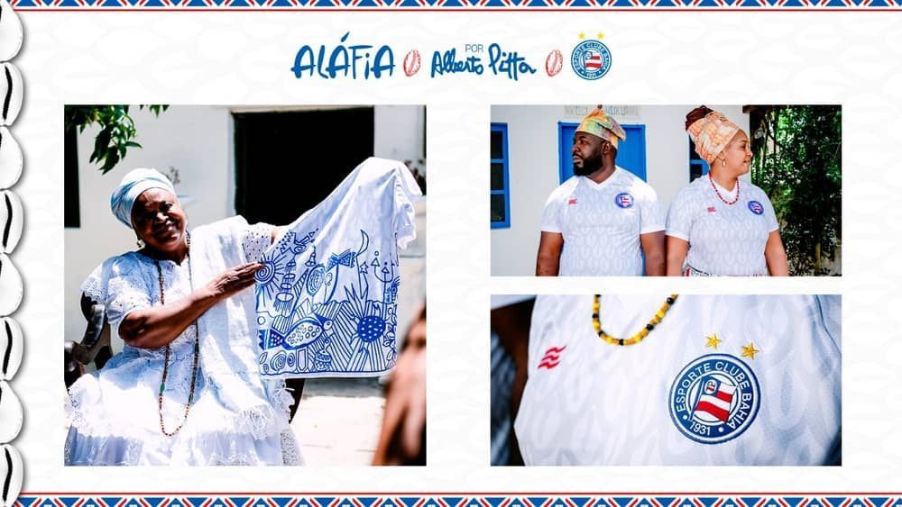 Bahia lança nova camisa em combate ao racismo religioso; veja fotos