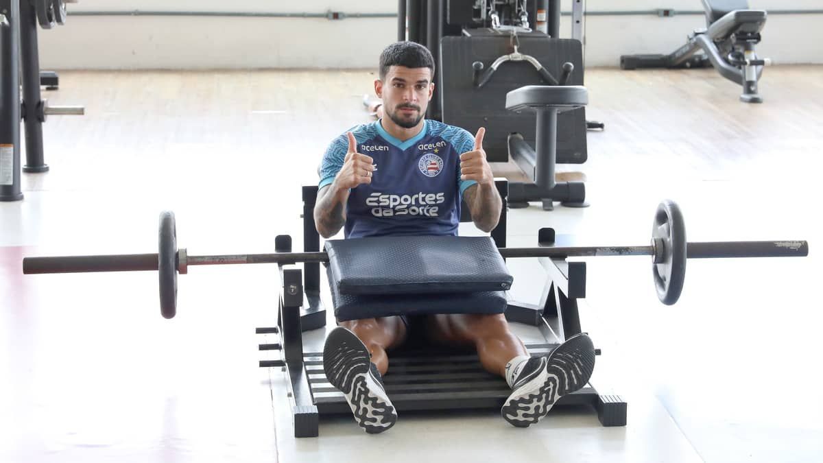 Léo Cittadini e Cauly treinam e podem reforçar o Bahia diante do Flamengo