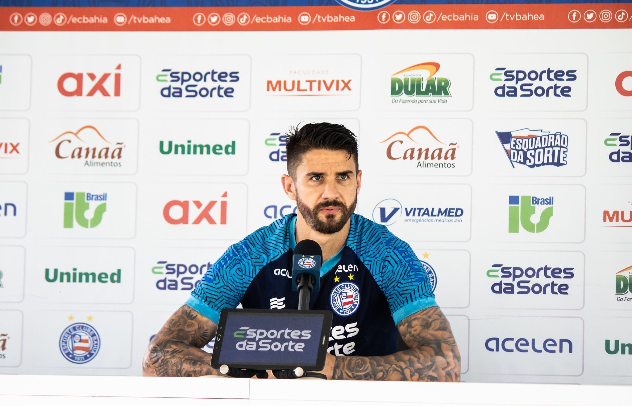 Com 3 gols no ano, Everaldo, do Bahia, planeja ser artilheiro do Brasileirão