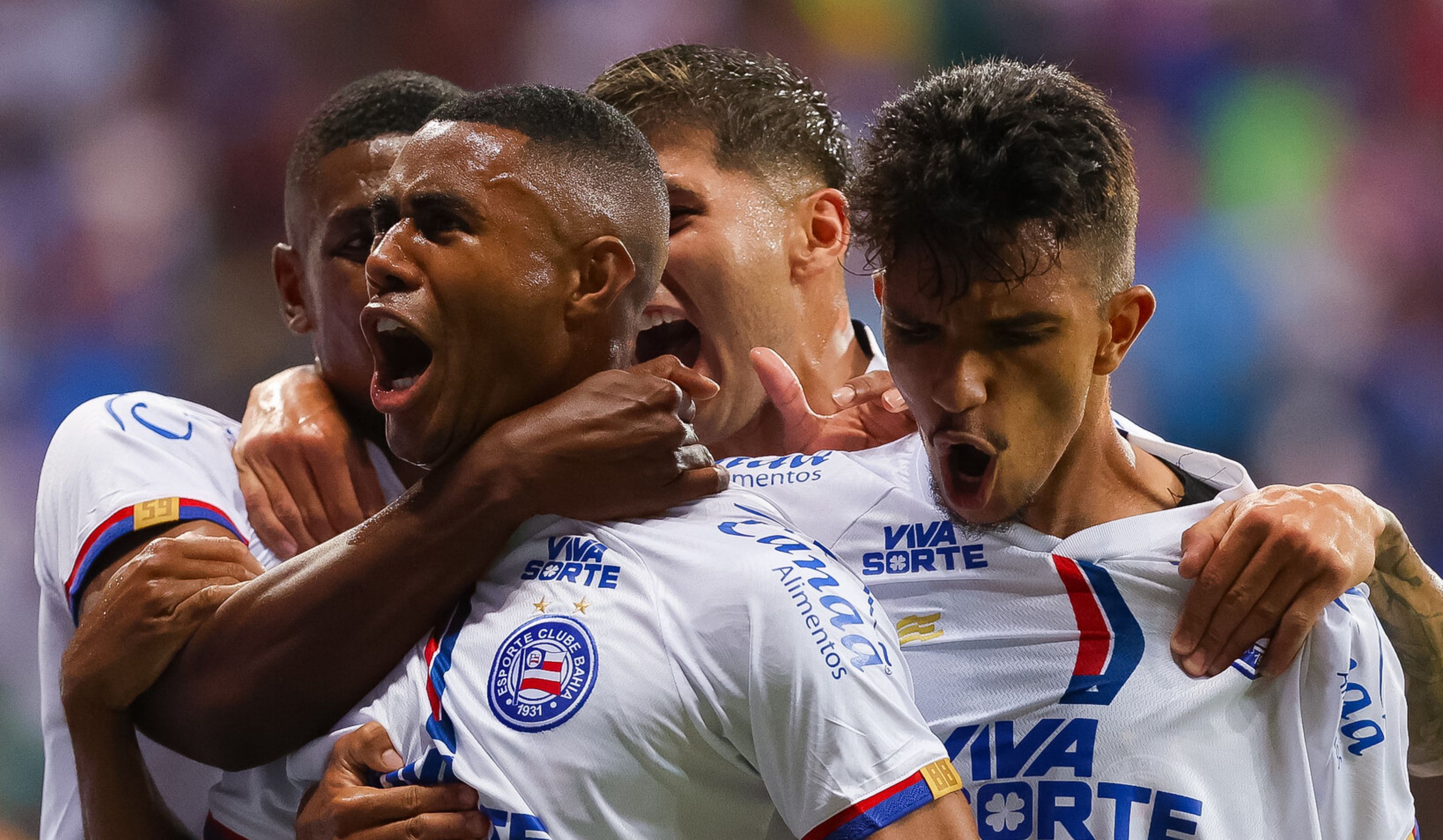 Reforços marcam, e Bahia goleia Sampaio Corrêa na estreia da Copa do Nordeste