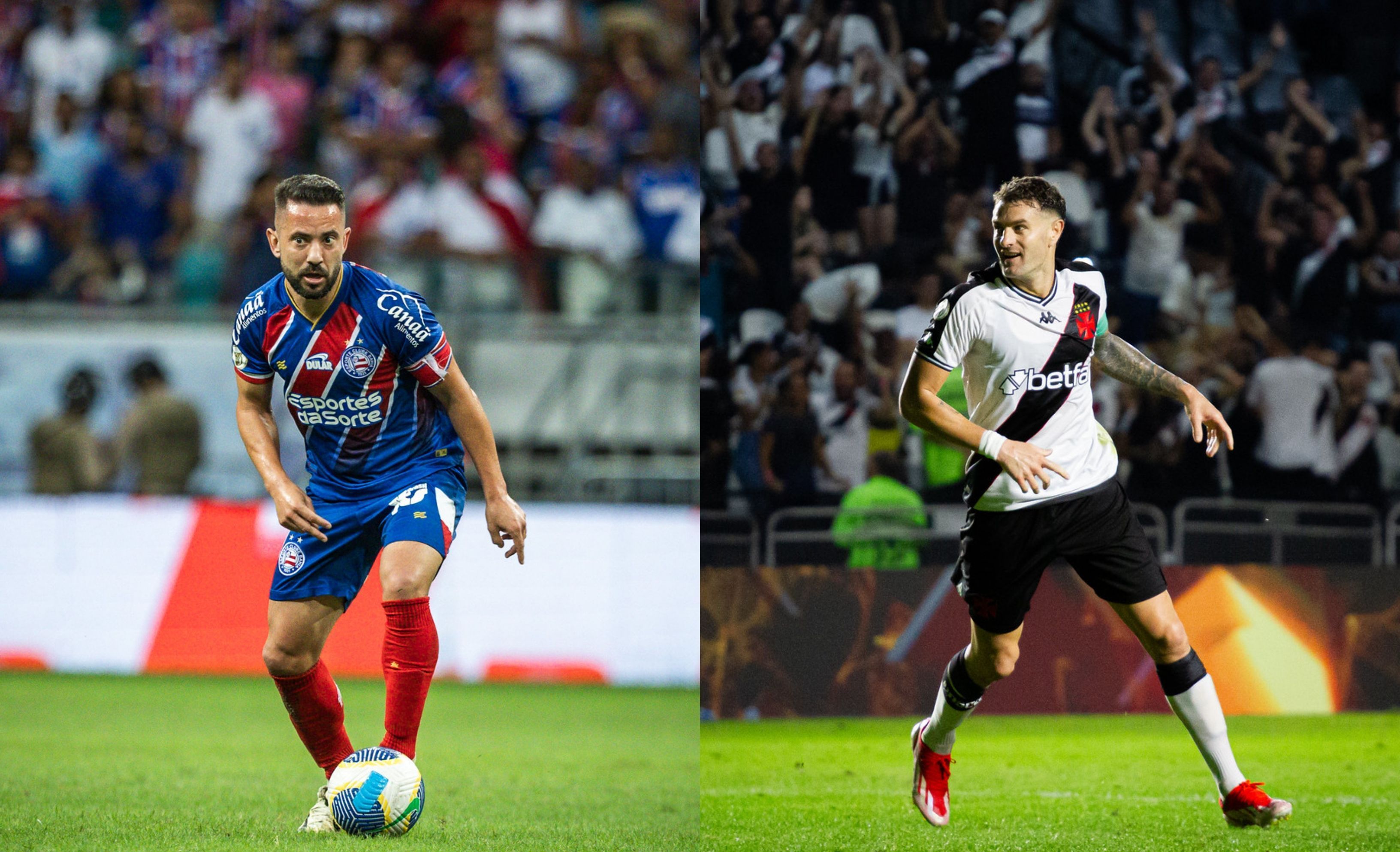 Em polos opostos do Brasileiro, Bahia e Vasco se enfrentam em Salvador