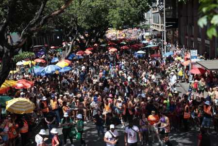 Bloco Baianeiros, na região Centro-Sul de Belo Horizonte
