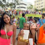 Carnaval: foliões acompanham show do Bloco Baianeiros no bairro Castelo; veja imagens