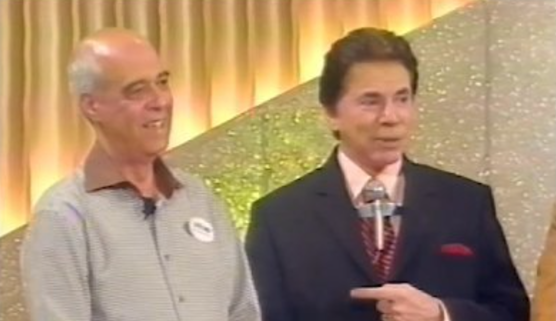 Silvio Santos e José Lino: web resgata participação de jornalista da Itatiaia no ‘Roda a Roda’ do SBT