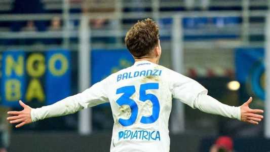 Baldanzi marcou o único gol do Empoli na vitória sobre a Inter em Milão