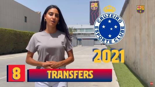 Barcelona relembrou jogadores que vestiram camisas do Cruzeiro e do clube catalão em vídeo com curiosidades sobre Vitor Roque