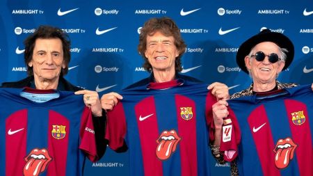 Barcelona usará camisa com símbolo dos Rolling Stones