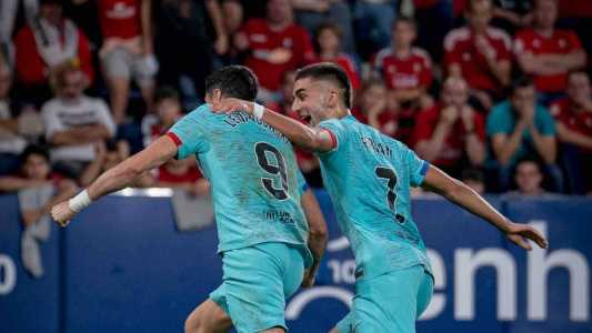 Barcelona venceu o Osasuna fora de casa