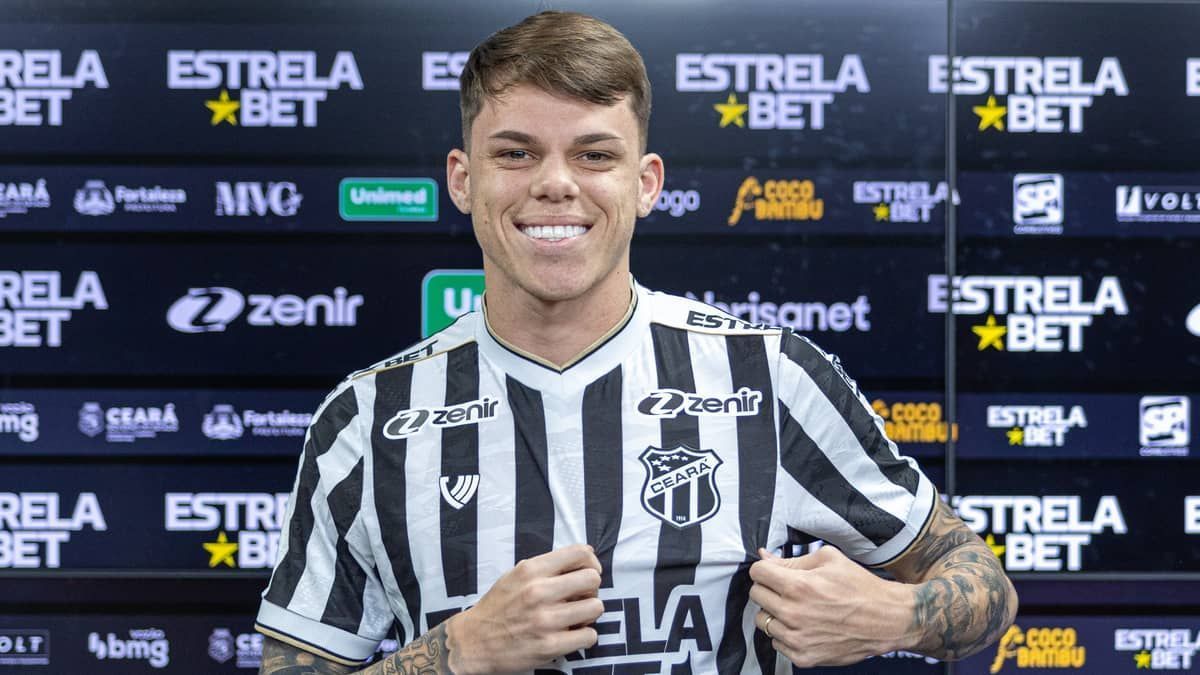 Barletta é apresentado no Ceará e diz que Luxa não queria usá-lo no Corinthians
