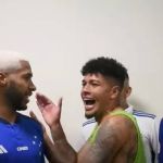 Veja como elenco do Cruzeiro reagiu aos gols de Wesley contra o Santos