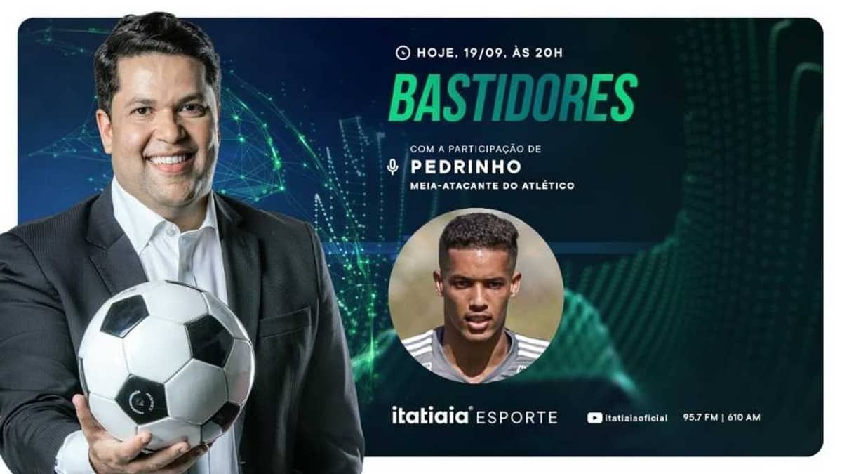 Pedrinho, meia do Atlético, é o convidado do Bastidores desta terça-feira (19)