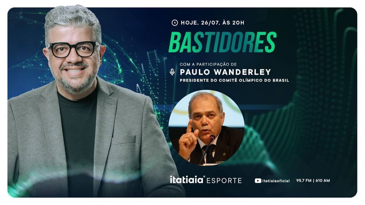 Paulo Wanderley, presidente do COB, é o convidado do Bastidores nesta quarta-feira (26)