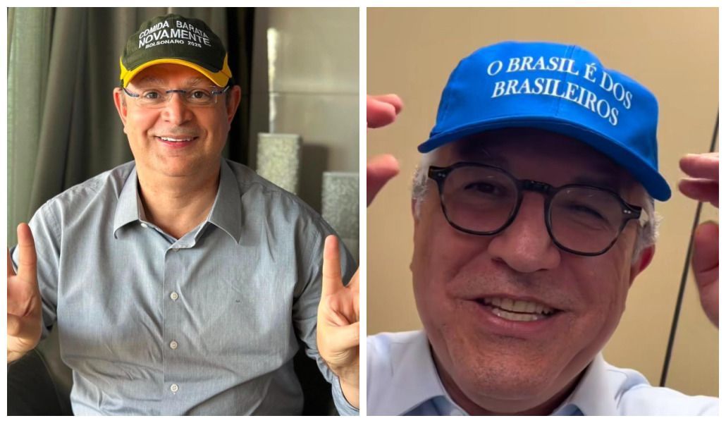 Guerra dos bonés: Oposição cria modelo verde e amarelo, após Padilha usar azul estilo Trump