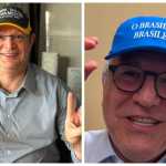 Guerra dos bonés: Oposição cria modelo verde e amarelo, após Padilha usar azul estilo Trump
