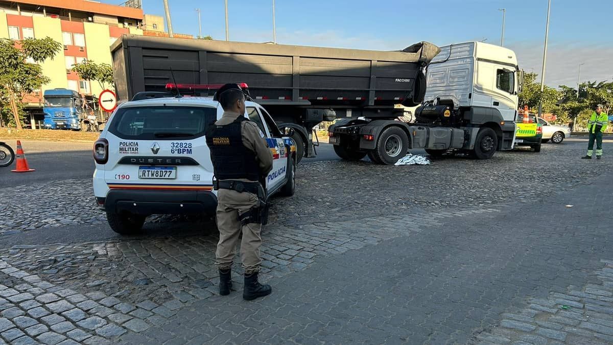 Ciclista morre atropelado por carreta em  Governador Valadares