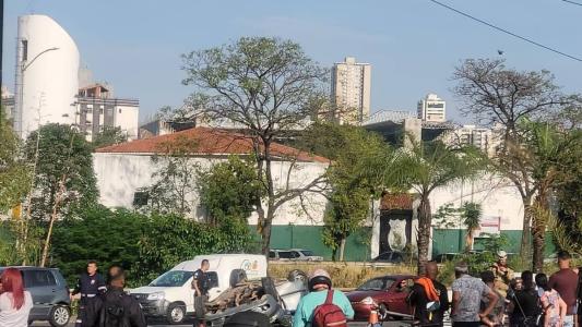 Batida ocorreu próximo ao número 3.900