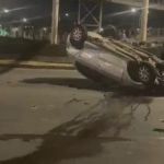 Carro capota e mata torcedor do Cruzeiro na Avenida Cristiano Machado, em BH