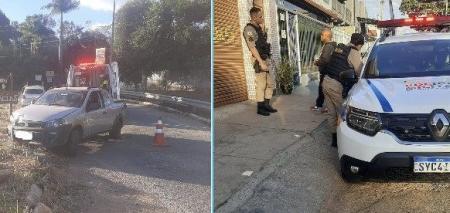 Um acidente envolvendo duas carretas e um caminhão, na Região de Venda Nova, provoca congestionamento de 4 km no sentido Confins da Cristiano Machado.