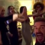 Astro do futebol, Beckham dança com as Spice Girls em aniversário de Victoria