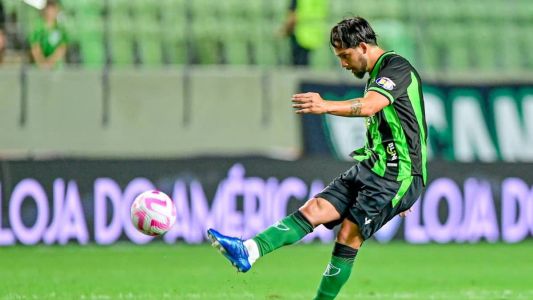 Benítez durante partida entre América e Botafogo, pela 27ª rodada do Campeonato Brasileiro da Série A