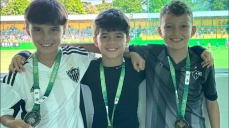 Bento, Levi e Réver Jr. disputaram o BH Kids pelo Atlético