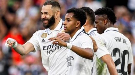 Benzema (3) e Rodrygo garantiram a vitória do Real Madrid sobre o Almería