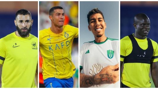 Benzemá, CR7, Firmino e Kanté jogarão a Liga Saudita