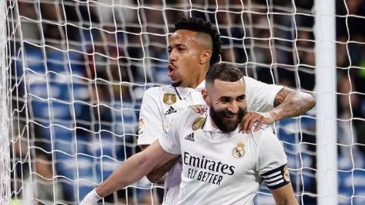 Benzema marcou duas vezes na goleada do Real Madrid
