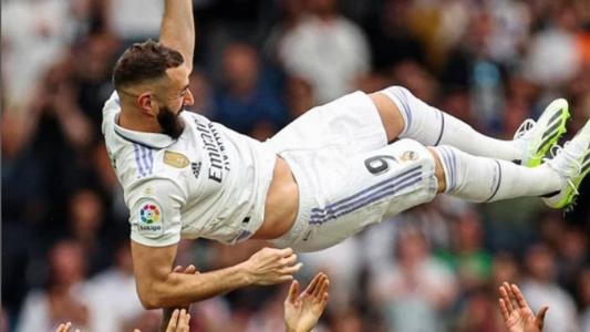 Benzema marcou um gol pelo Real Madrid no último jogo com o clube espanhol