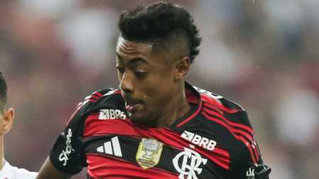 Bruno Henrique durante Flamengo 5 x 0 Fortaleza, pelo Brasileirão de 2025