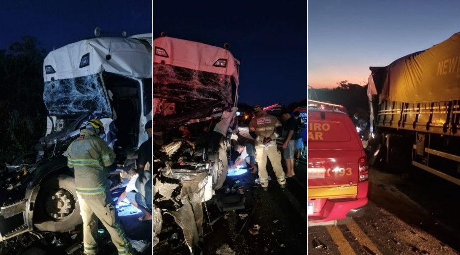 Acidente com carretas na BR-262 mata motorista e deixa feridos no interior de MG