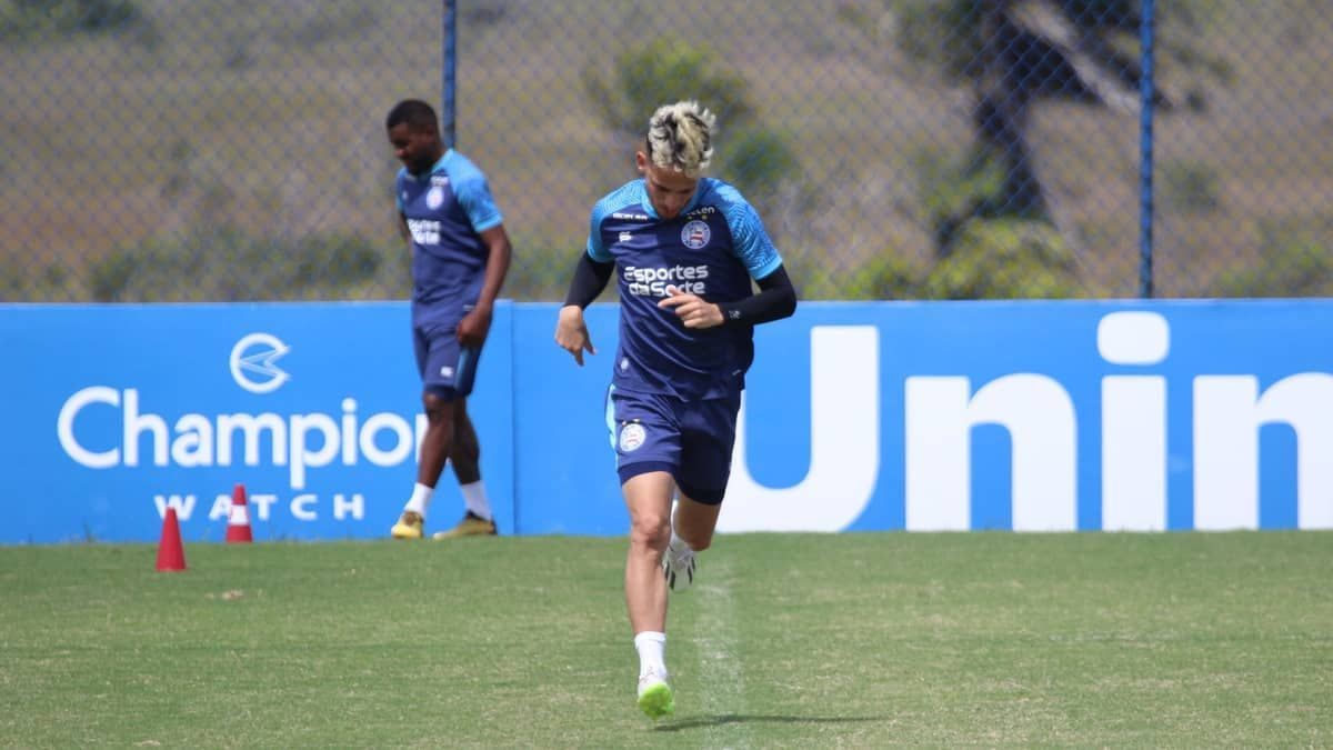 Bahia treina com duas novidades visando o jogo contra o Bragantino