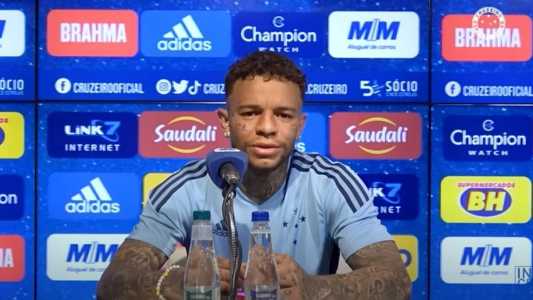 Bilu comentou sobre a chegada ao Cruzeiro nesta quarta (4), na Toca da Raposa