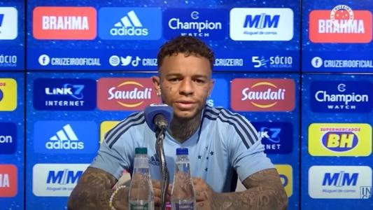 Bilu comentou sobre a chegada ao Cruzeiro nesta quarta (4), na Toca da Raposa