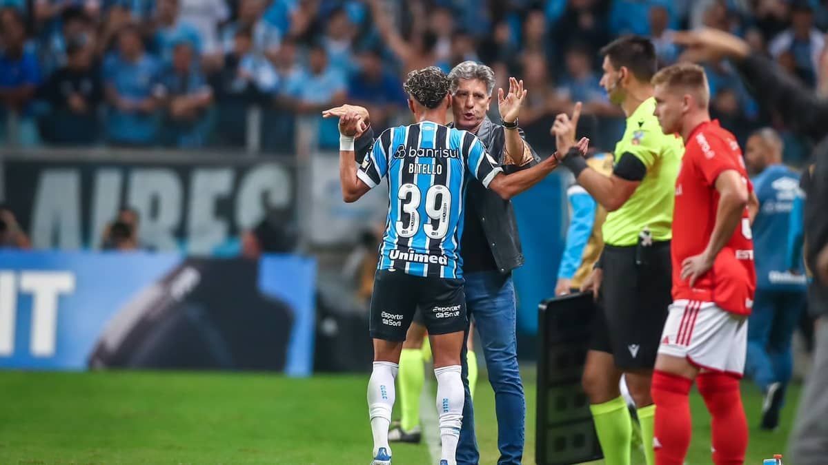 Bitello agradece Renato, do Grêmio: ‘Mais que um treinador’