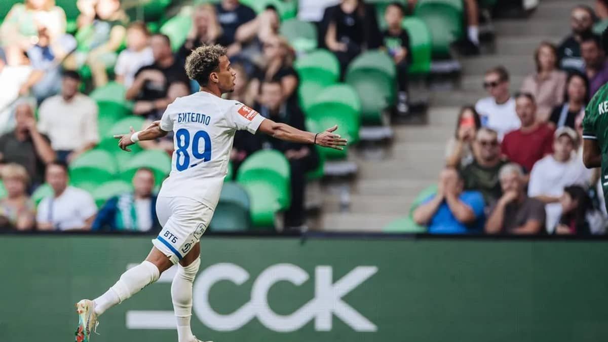 Bitello, ex-Grêmio, marca primeiro gol pelo Dínamo Moscou; veja 