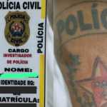 Homem é preso em blitz com falso documento da Polícia Civil de MG e brasão da instituição tatuado